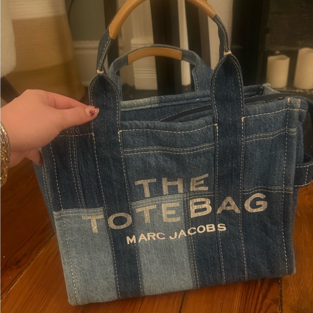 Marc Jacobs Denim Patchwork Tote Bag - Picture 2 of 5